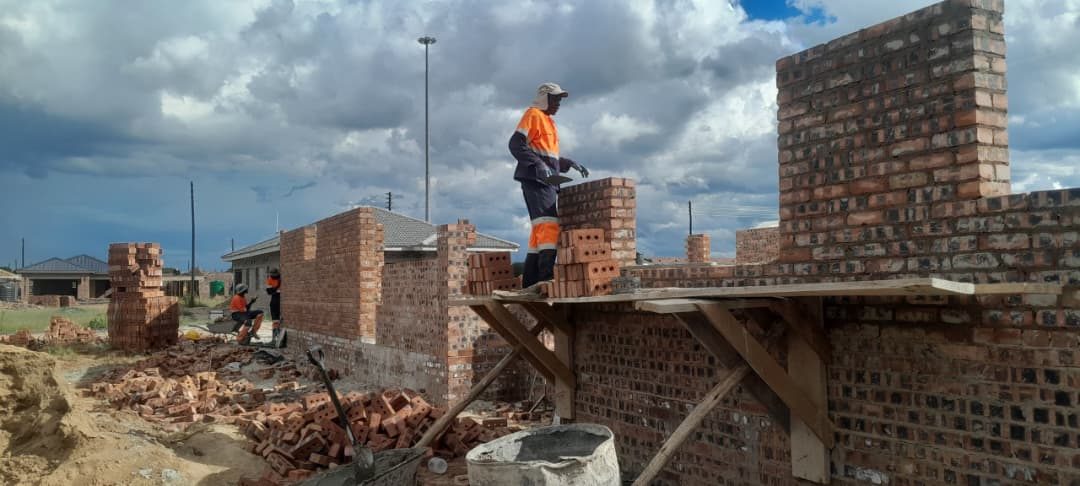 Brickwork going up