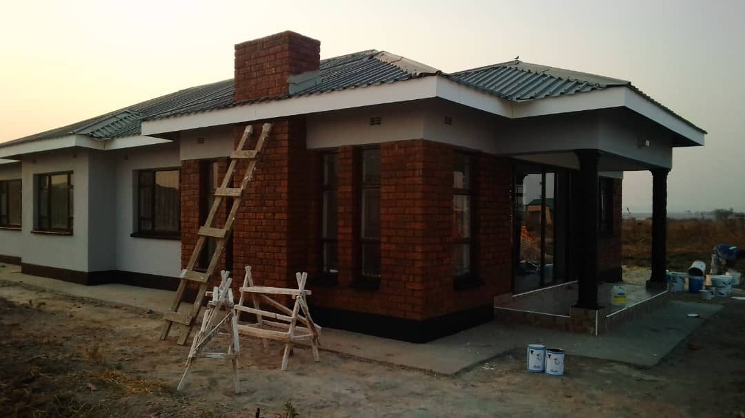 Painting the exterior before handover